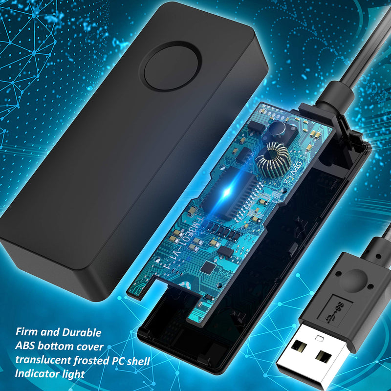 HONKID Mouse Jiggler Mover with ON/Off Switch and USB Port,Driver-Free and No Software Needed,Simulates Mouse Movement and Prevents Computer Laptop from Going into Sleep,Plug and Play