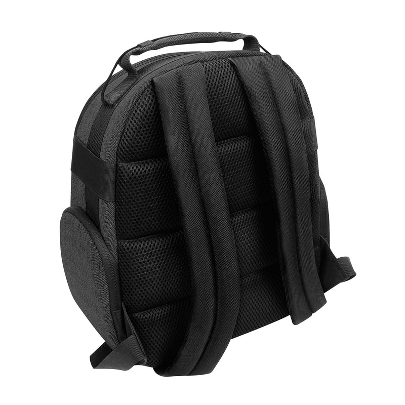 USA Gear VR Headset Backpack Travel Case Fits Meta Quest 3S, 3, 2, Controllers and Accessories - Virtual Reality Gaming Bag with Customizable Interior Dividers, Padded Backpack Straps (Black) Black