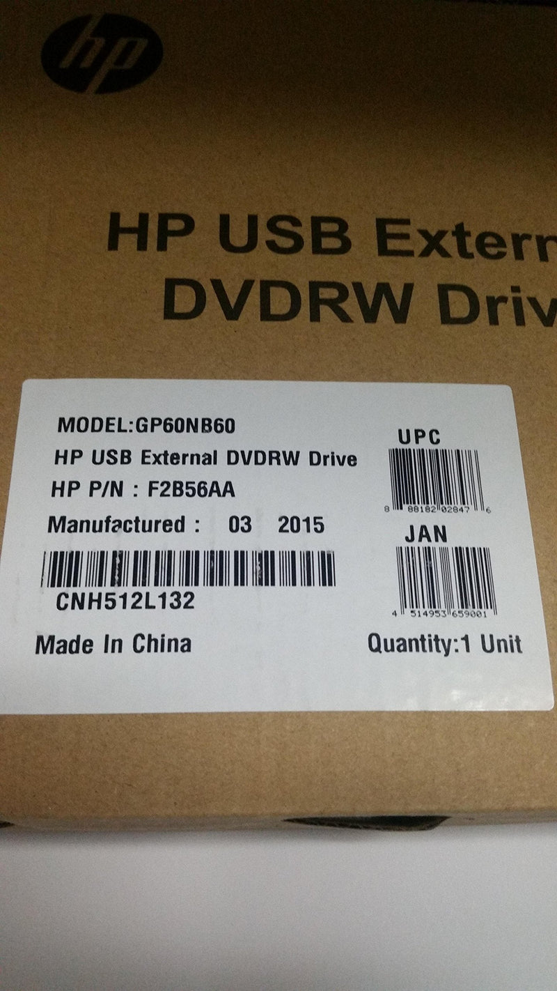 HP USB EXTERNAL DVDRW DRIVE