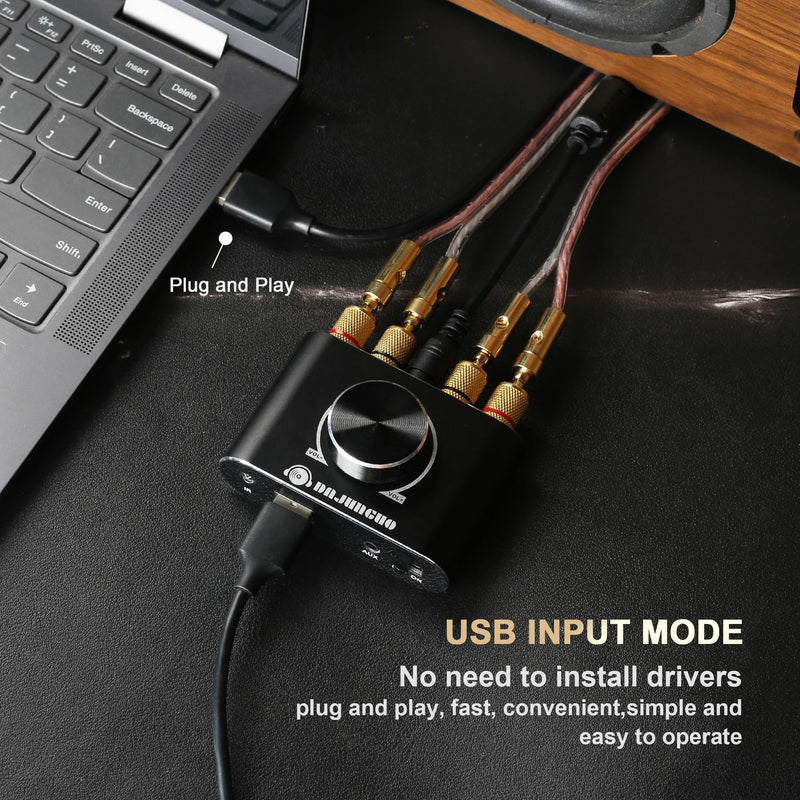 X50H Bluetooth Amplifier 50W+50W Power Output with Remote Control, 2.0 stereo Bluetooth amplifier, Using TPA3116D2 HiFi Amplifier Chip, (includes a 19V4.74A DC power adapter) X50H(50W+50W)
