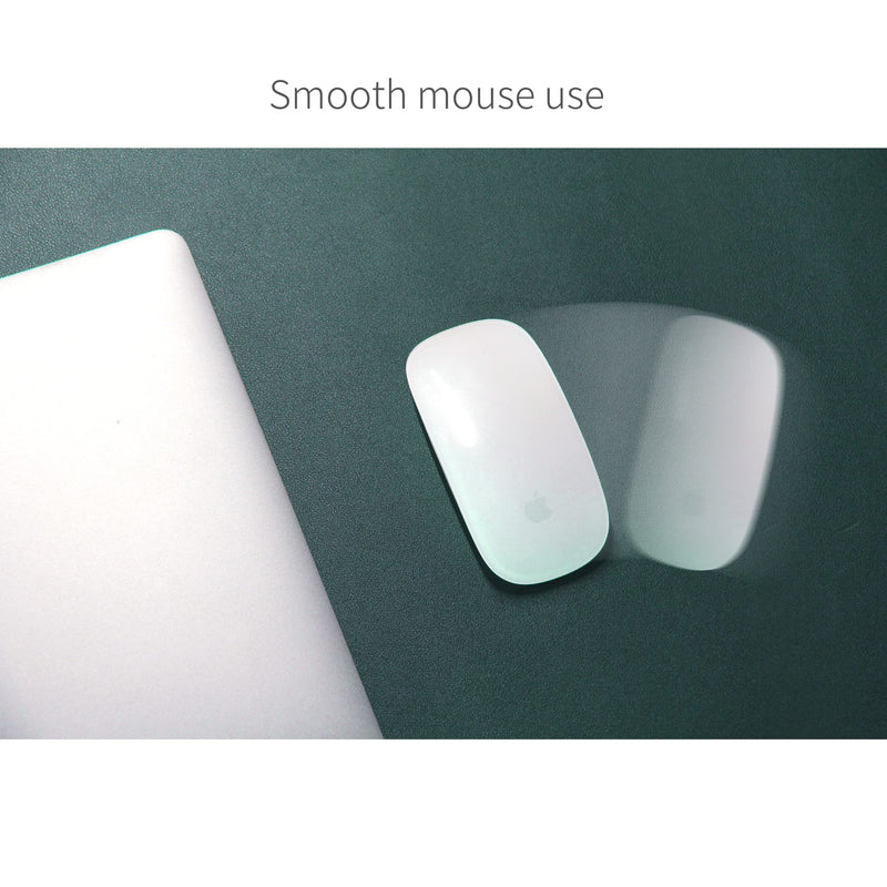 RENMTURE Dual-Sided Desk Pad,Natural Cork & PU Leather Large Mouse mats for Office and Home Work,Desk Protector Non-Slip (36"x17",Dark Green+Cork ) Dark Green