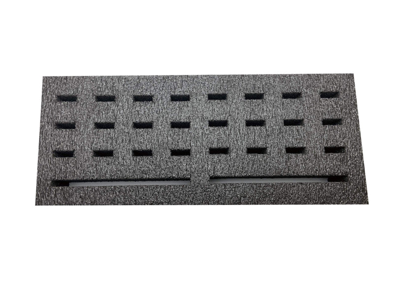 Universal USB Flash Thumb Memory Drive SD microSD HDD Anti-Static Shockproof Organizer Storage Foam (Holds 24 USB Slots, 2 Hard Drive Slots)