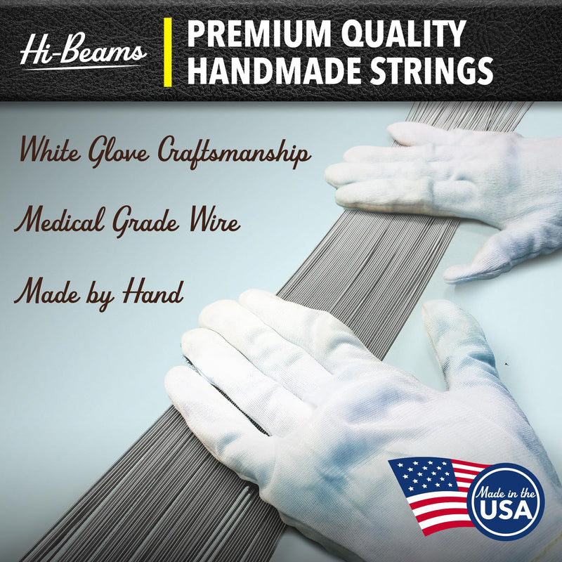 DR Strings - Hi-Beams - Bass Guitar Strings 4-String Set - Medium 45-105 - Stainless Steel Round Core - Bass Guitar Accessories (MR-45) 4-String(45-105)