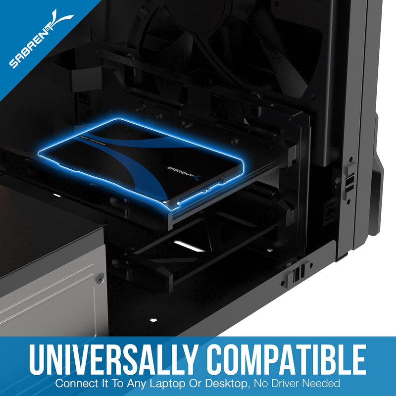 SABRENT mSATA to 2.5-Inch SATA III Aluminum Enclosure Adapter (EC-MSSA) mSATA to SATA