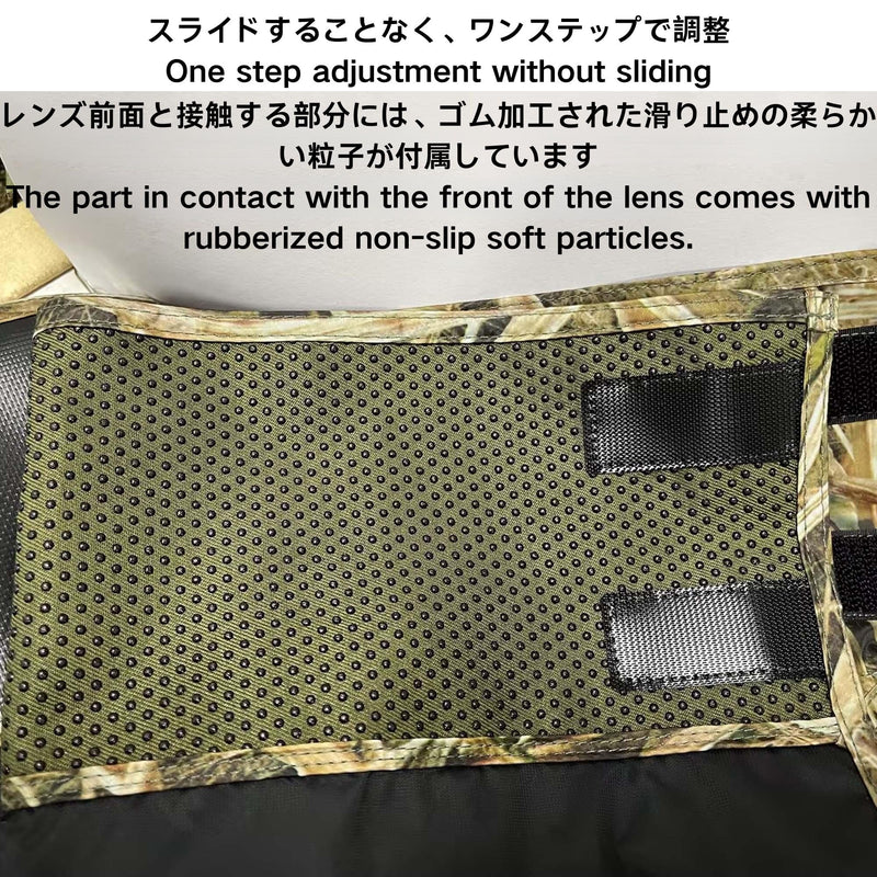 ZZQ&CCF Waterproof Telephoto Lens Rain Cover - Sun/UV Protection, Anti-Scratch for Canon RF100-500/RF100-400 for Nikon Z100-400/Z600 f/6.3 for Sony FE200-600/FE300 & Other Lenses #S Pine Pine Camo S