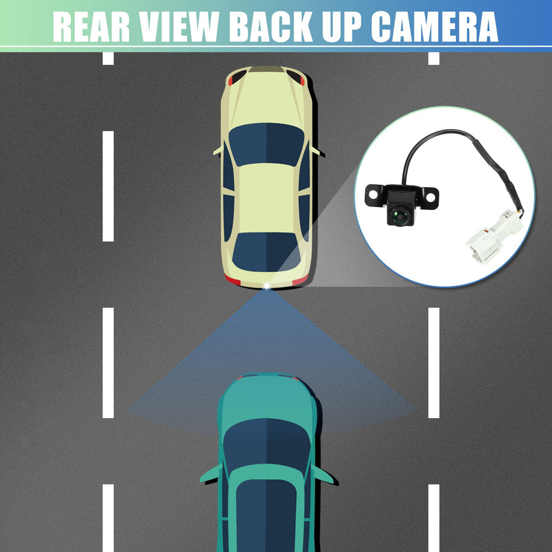 X AUTOHAUX Rear View Back Up Camera Rear Park Assist Reverse Camera 95760-2V100 for Hyundai Veloster Base 2012-2017