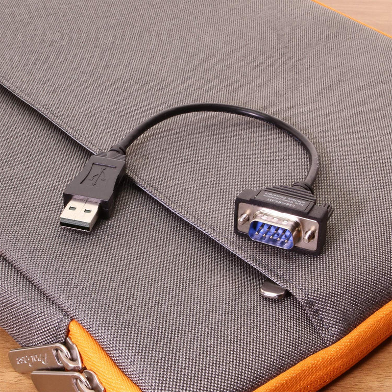 Gearmo USB to RS-232 Serial Adapter DB9-8 Inch Short Cable