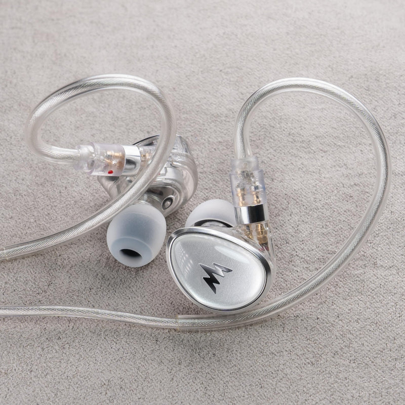 Whizzer Kylin HE01+ in-Ear Headphones Clear Sound Deep Bass PU&PEEK Hybrid Diaphragm 7N OFC Interchangeable Cable Hi-Res Certified in-Ear Monitor