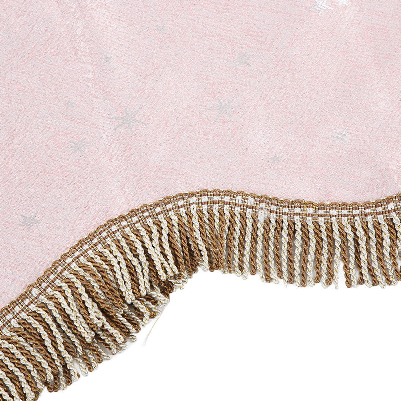 88 Key Piano Cloth,Golden Velvet Piano Cover,Keyboard Protective Cover with Tassel Decoration() Pink