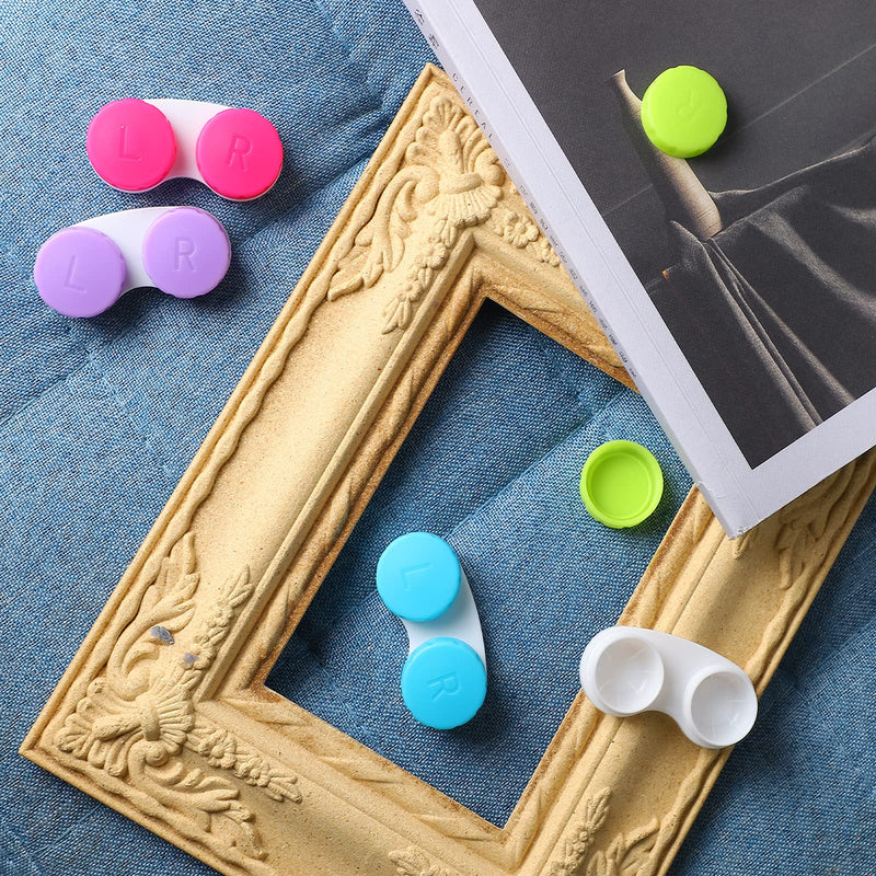 [AUSTRALIA] - 16 Pack Contact Lens Case Box, Mini Contact Lens Case, Colorful Bulk Box Holder Container, Contact Lens Case Set 