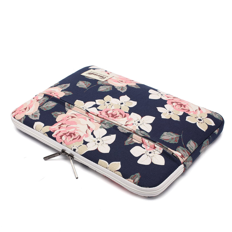 White Rose Patten Laptop Sleeve 14 inch 14.0 inch Laptop case Bag 14 inch / 14.0 inch White rose