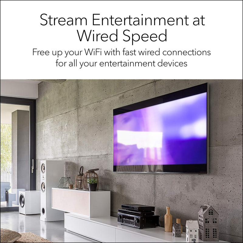NETGEAR 8-Port Gigabit Ethernet Unmanaged Network Switch (GS308) | Essentials Model, Home Network Hub, Office Ethernet Splitter, Plug-and-Play, Silent Operation, Desktop or Wall Mount 8 Port