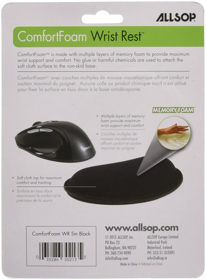 Allsop Memory Foam Fatigue Relief Comfort Restrest Small Black 30213