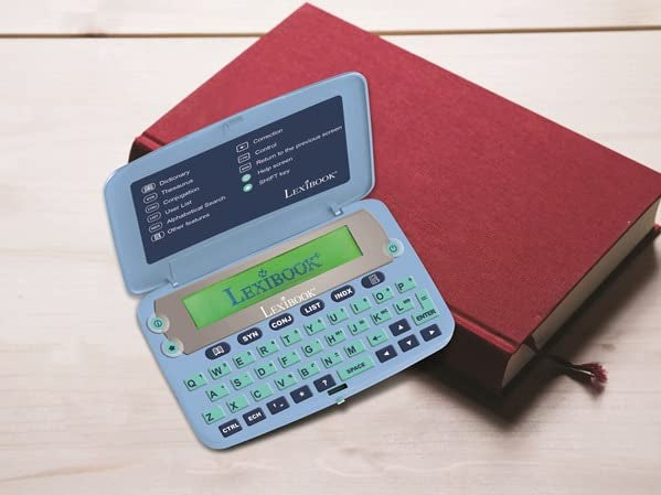 Lexibook D650EN The English Dictionary, Definitions, Thesaurus, Grammar, Phonetic Spellchecker, with Battery, Blue/Grey