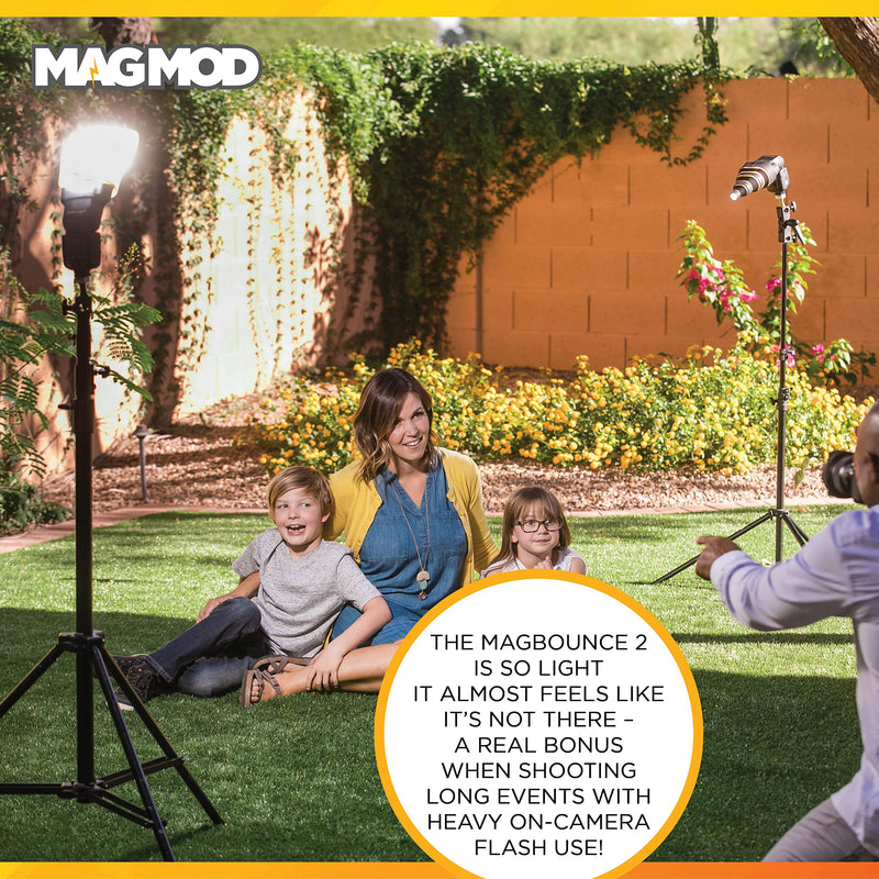 [AUSTRALIA] - MagBounce 2 Flash Modifier by MagMod | Photography Lighting Bounce Modifier | Magnetic Light Diffuser Attachment | Lightweight Light Control | Light Diffuser 