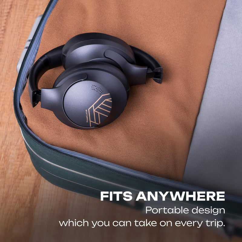 PowerLocus P3 Black/Gold x P2 Blue Wireless Headphones Over Ear