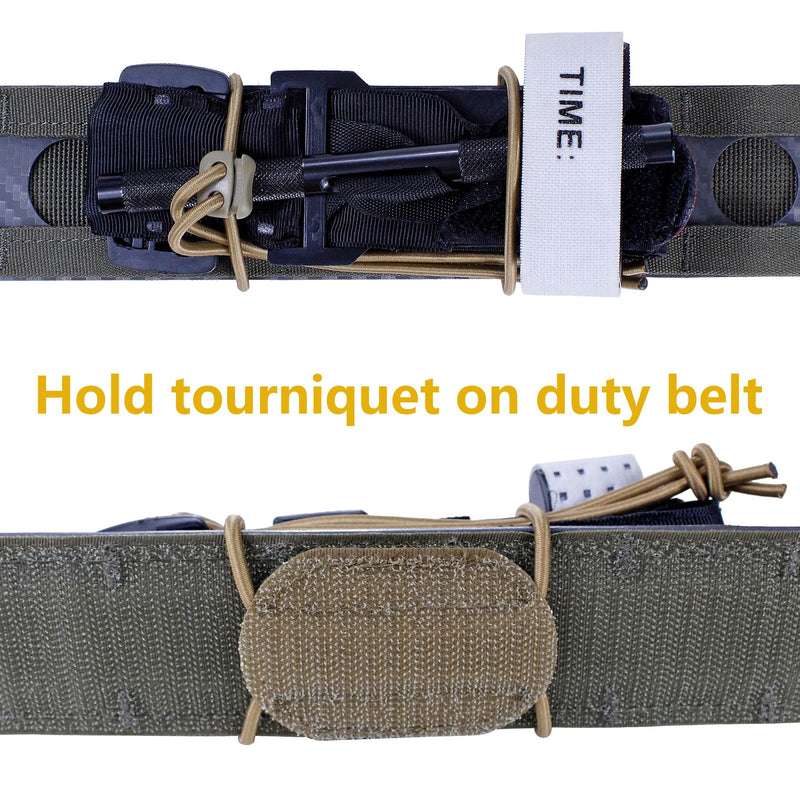 Tactical NVG Lanyard, JX Tacfancier Elastic Retention Bungee Cord for PVS7 PVS14 PVS31 Helmet Mounted Night Vision Devices, Tourniquet Holder for Duty Belt Multicam