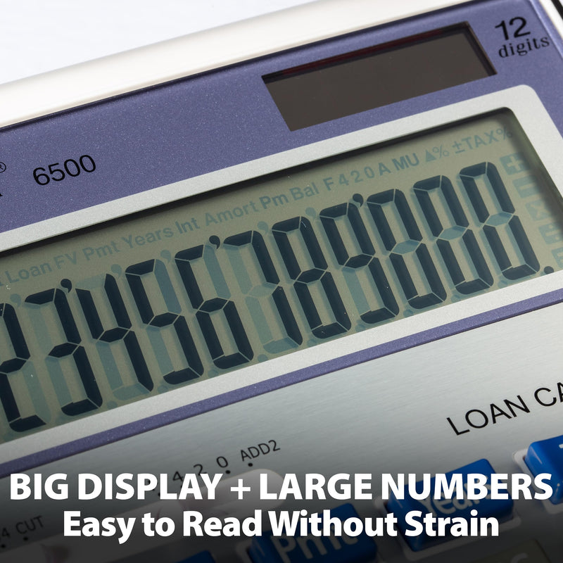 Victor 6500 Executive Desktop Loan Calculator, 12-Digit LCD 1-Pack