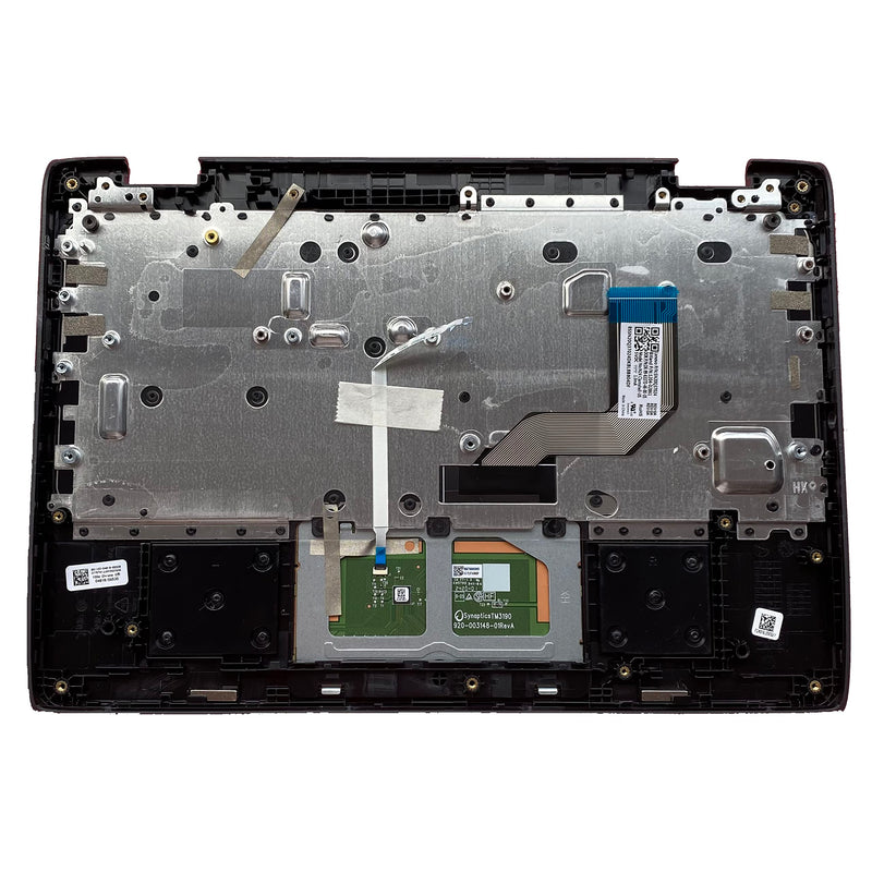 Replacement for Lenovo 100e Chromebook 2nd Gen 81MA Laptop Upper Case Palmrest Keyboard Touchpad Assembly Part 5CB0T79741 Black