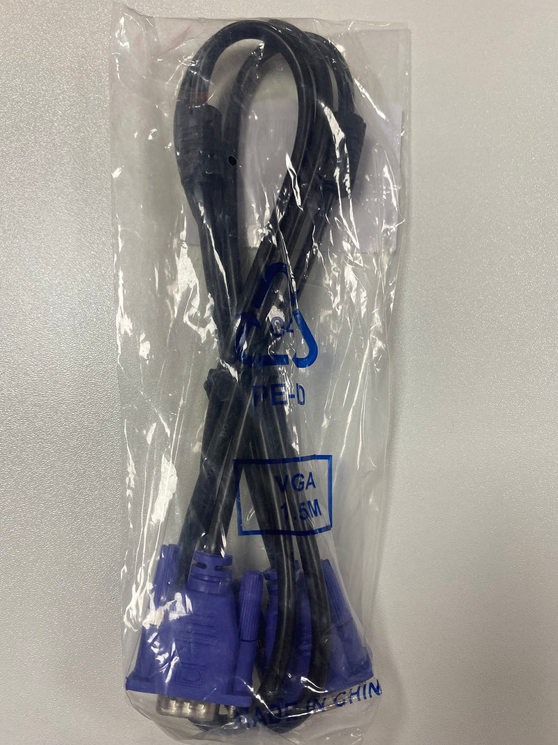 [AUSTRALIA] - ENUODA Blue VGA Cable 15 Pin Male to Male Plug Computer Monitor Cable Wire Cord，4.9 Feet 1.5m 