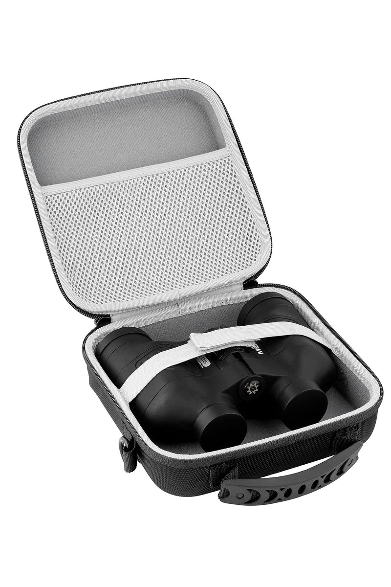 Binocular Case with Heavy-Duty Water-Resistant Hard EVA Cover (7x7x2.5”) Carry Handle, and Carrying Strap for Hiking, Hunting, Backpacking, Outdoor Travel, Rugged and Compact Cover