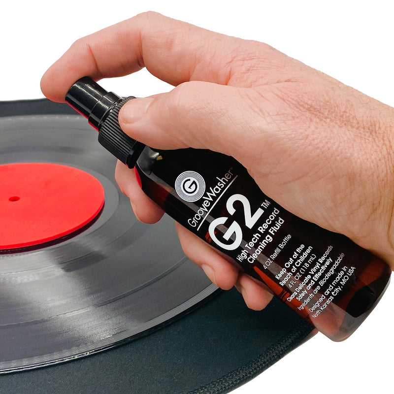 [AUSTRALIA] - Record & Stylus Care System – Record Cleaning Fluid & Large Scratch-Free Cleaning Pad with Delicate Stylus Brush & Cleaning Solution + Bonus Label Mask, Protect & Preserve Vinyl Records 
