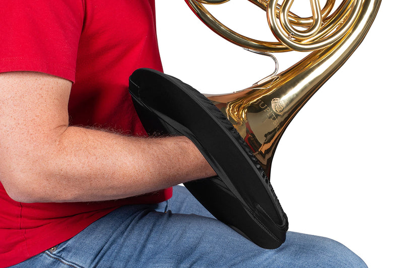 Gator Cases Double-Layer Wind Instrument Cover with Hand Access Fits French Horn Bell Sizes Ranging from 11 to 13” in Diameter (GBELLCVR1113FHBK) 11 to 13-Inches Bell Cover
