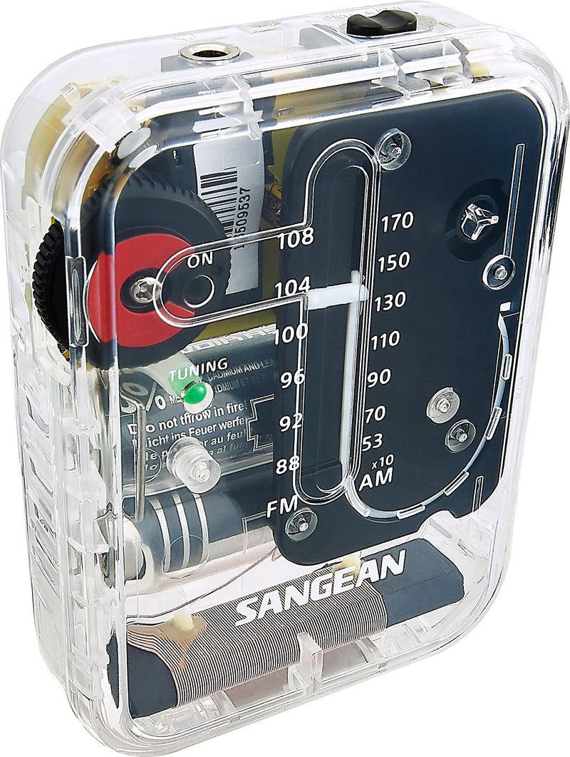 [AUSTRALIA] - Sangean SR-32CL AM/FM Pocket Analog Radio (Clear) 