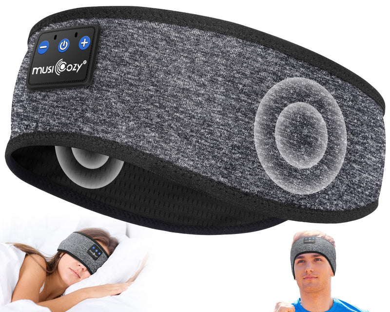 MUSICOZY Sleep Headphones, Bluetooth 5.4 Headband Headphones Wireless Earbuds Earphones with HD Stereo Speakers for Running Workout Jogging Yoga Gift