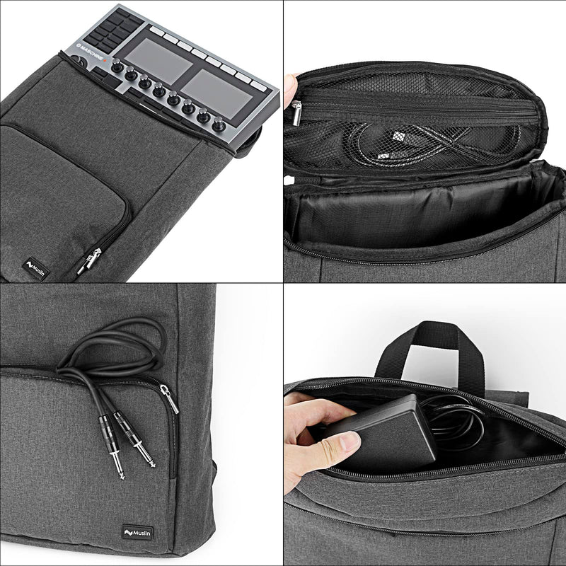 Audio Workstation Backpack Compatible with NI Maschine+,Ableton Push3,AKAI MPC One+,Line 6 Helix Stadiu,Elektron Tonverk, Launch Control XL MK3 Ultimate Protection for Device and Cover