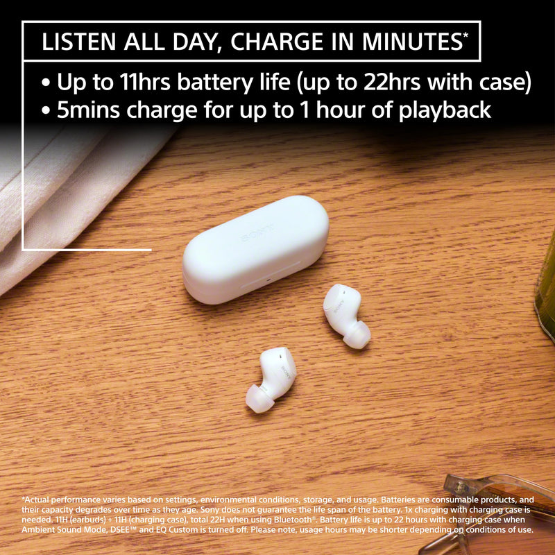 Sony WF-C510 Truly Wireless Bluetooth Earbud Headphones, Black | Comfortable & Compact Fit, Up to 22 Hours of Battery, Multipoint Connection, Ambient Sound Mode. IPX4 Water Resistant