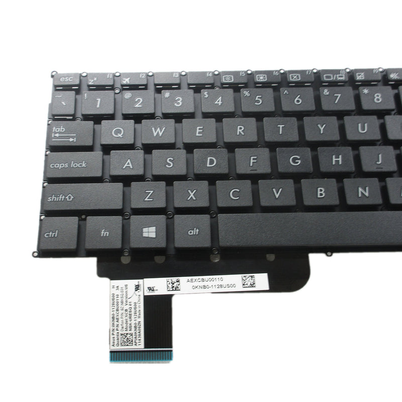 SUNMALL Laptop Replacement Keyboard Without Frame for ASUS X200 X201E X202E Q200 Q200E S200 S200E R200 R200E R201E F201E R202E Series, US Layout Black Color