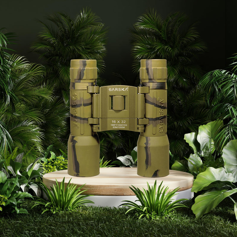 [AUSTRALIA] - Barska Lucid View 16x32 Camo Compact Binoculars for Outdoor Travel Hunting Hiking Events 