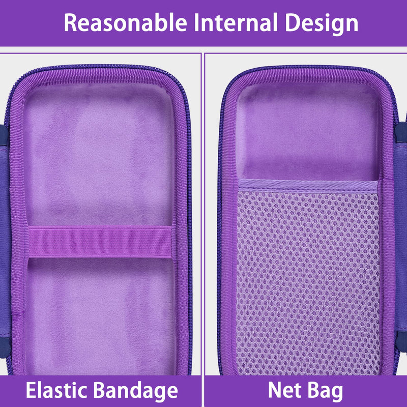co2CREA Hard Case Compatible with Texas Instruments TI-84 Plus CE/TI-84 Plus/TI-Nspire CX II CAS/TI-Nspire CX II/TI-83 Plus/TI-89 Titanium/TI-85 / TI-86 Color Graphing Calculator, Purple Iris Purple Case