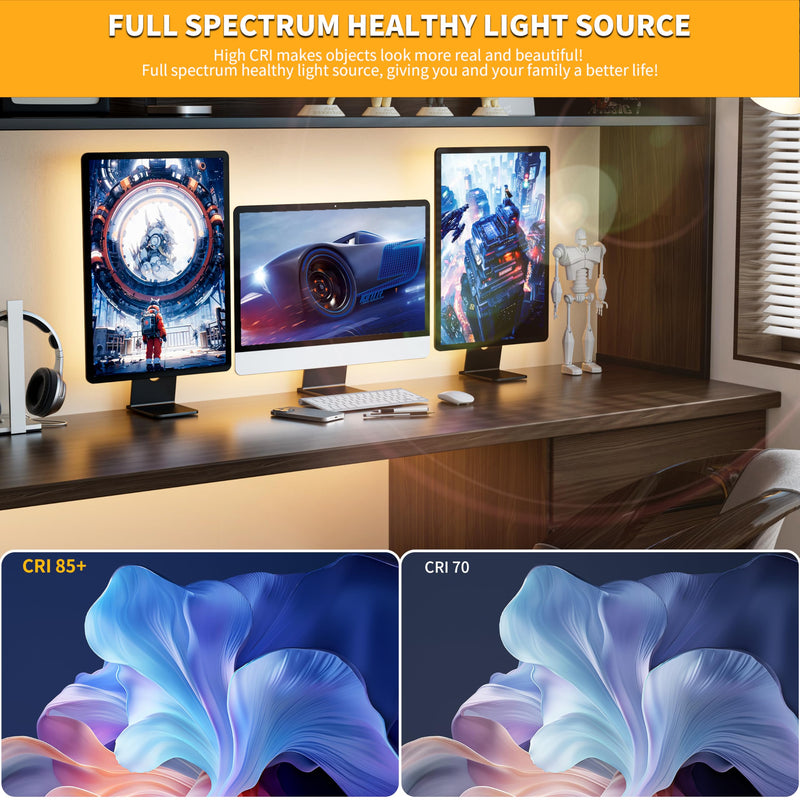PAUTIX COB LED Strip Light 5V USB 6.56ft/2m 640LEDs 1200lm Dimmable LED Strip Light 3000K Warm White CRI85+ USB TV Backlight,Flexible Under Cabinet Tape Light for Bedroom,Kitchen,Home DIY Lighting 6.56ft/3000k(In-line Dimmer)