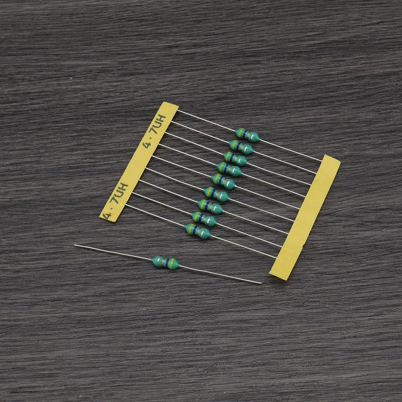 Be In Your Mind 200-Piece Inductor Assortment Set 1 UH - 4.7 MH 1/2 W Inline Inductor Colour Ring Inductance Assortment 10x20 Specifications in Plastic Boxes for Electrical Circuit Devices