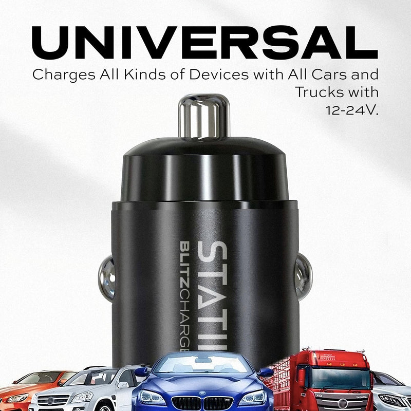 STATIK Dual Car Charger Adapter & STATIK 360 Pro Magnetic Charger