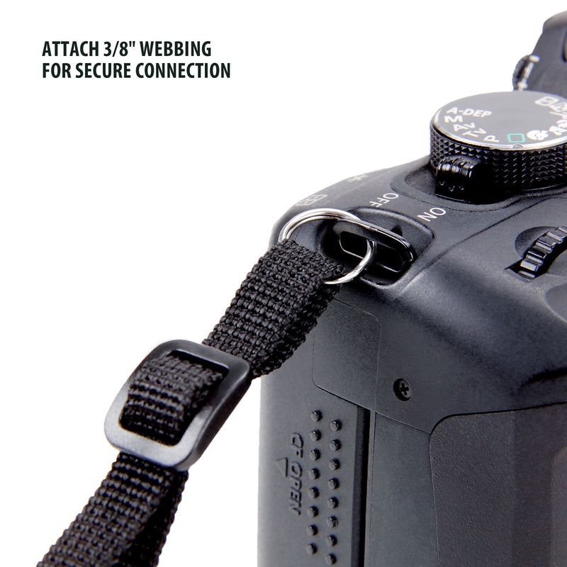 USA Gear Zoom Camera Sleeve (Black) TrueSHOT Neck Strap (Black) – Bundle