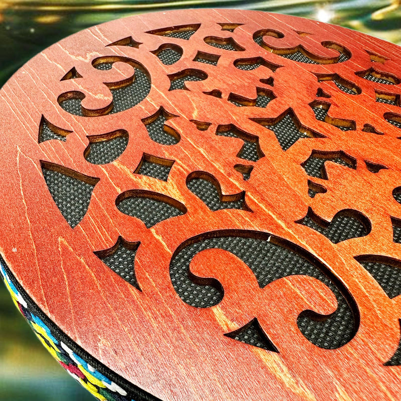 [AUSTRALIA] - 8'' Water Stream Drum | Rain Disk "Water-Fall" | Instrument for Sound Therapy | Ocean Drum | Sonic Energy Wave Drum | Yoga Meditation | Release Pressure | Music Healing Instrument (With Display Stand) 