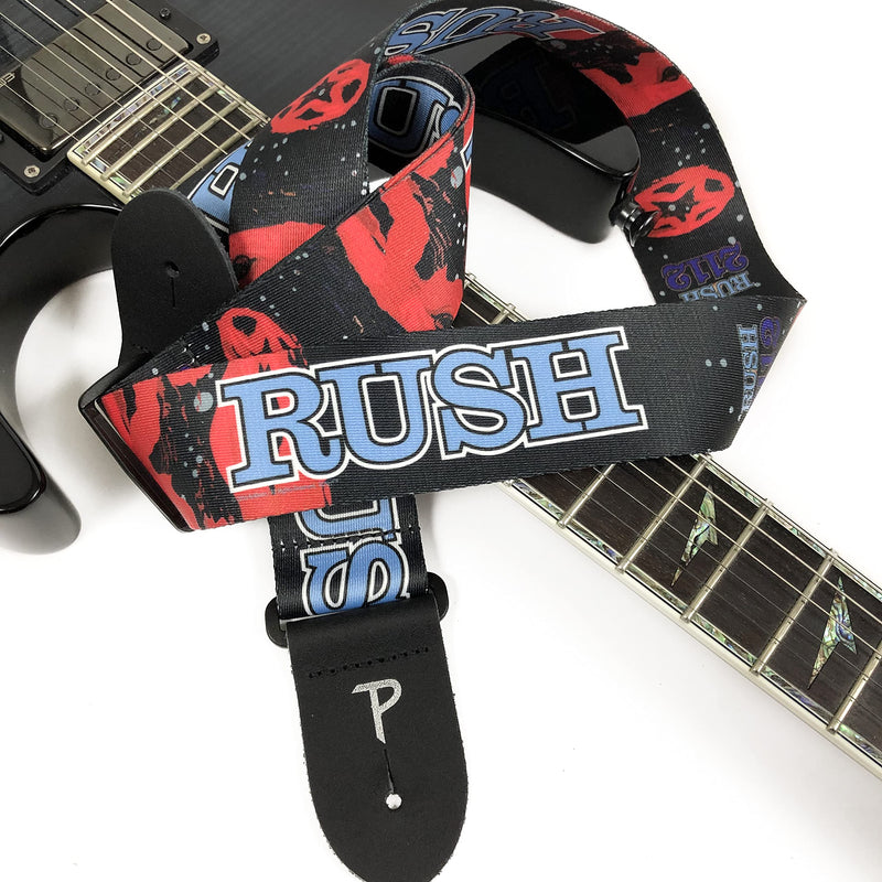 Perri's Leathers Ltd. - Rush Official Licensed Polyester Guitar Strap - Adjustable Guitar Strap from 39" to 58" for Electric, Bass, Acoustic Guitar (LPCP-8030) 44.5" to 53"