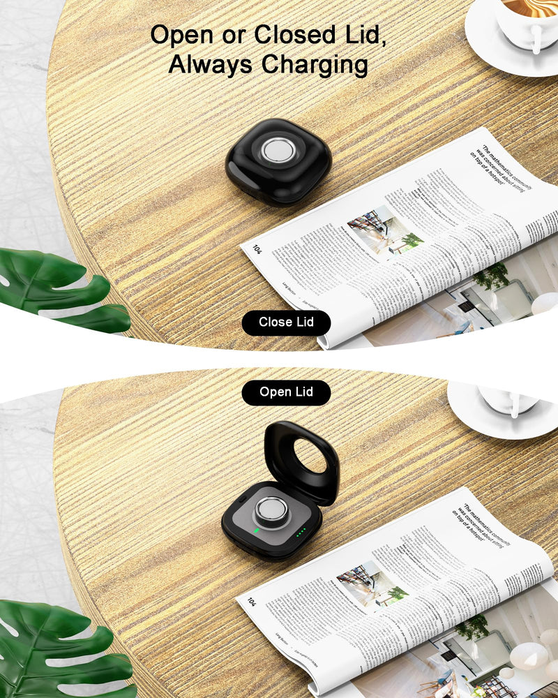 búsqueda Portable Charging Case Compatible with Oura Ring 4 Charger, Fits Gen 4, Up to 10 Ring Charges, Compact Travel Protective Case, Black (Official Charger NOT Included)
