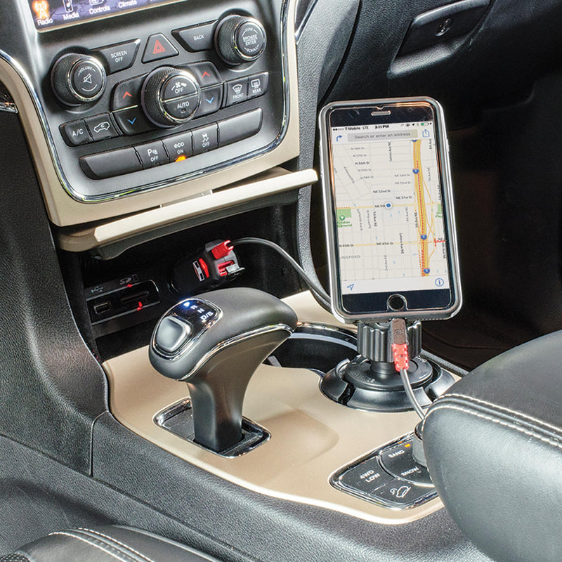Tuff Tech Magnetic Cup Mount Phone Holder for Car | Adjustable Cup Mount with 360-Degree Rotation, Universal Accessory for Most Cellphones Magnetic Car Mount Phone Holder