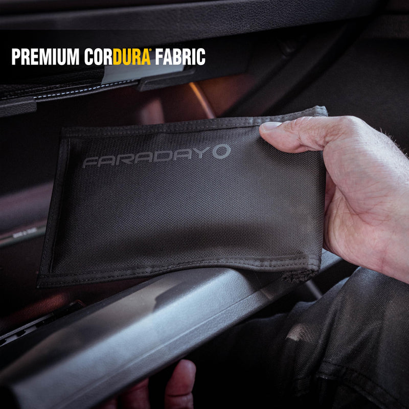 Faraday Defense Faraday Bag Jacket Pro for Phones | Magnetic Closure, Shielding - Law Enforcement & Military, Travel & Data Security, Privacy, Anti-Tracking Anti-Hacking Black (Phone Vertical) Phone Vertical