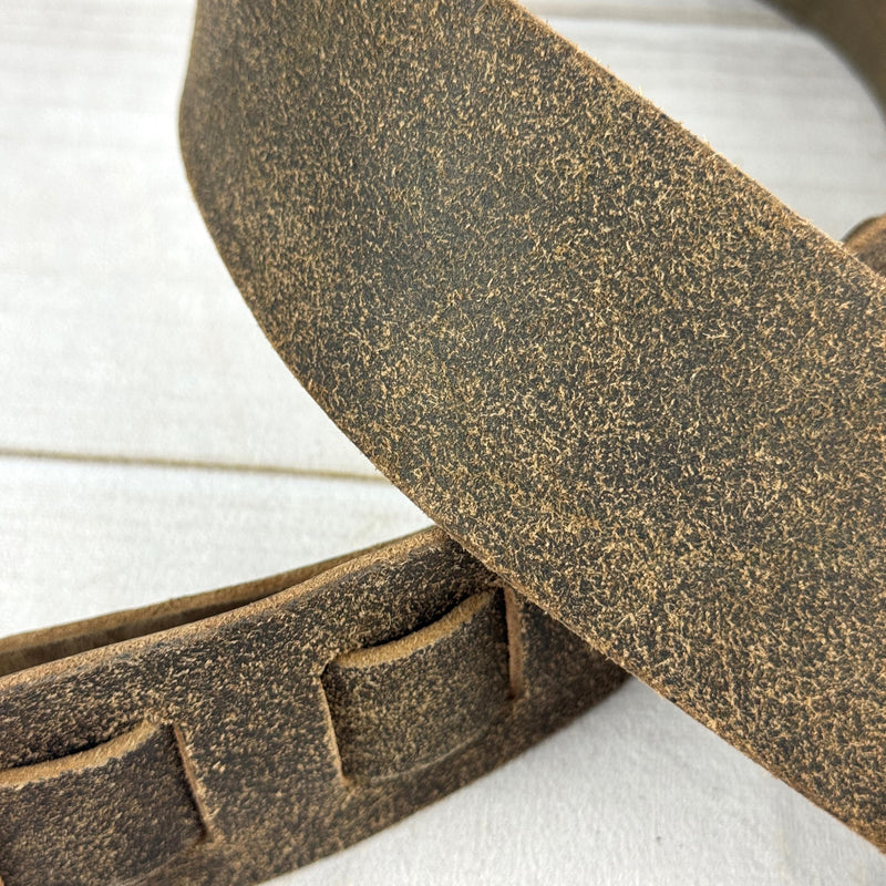 Walker & Williams STR-01 100% Italian Leather Distressed Brown “Bomber Jacket” Finish Guitar Strap