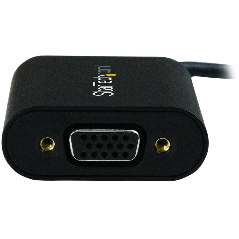 StarTech USB-C to VGA Adapter, 1920 x 1200, TAA, HD video (CDP2VGASA) | USB-C to VGA monitor or projector, Presentation Mode toggle