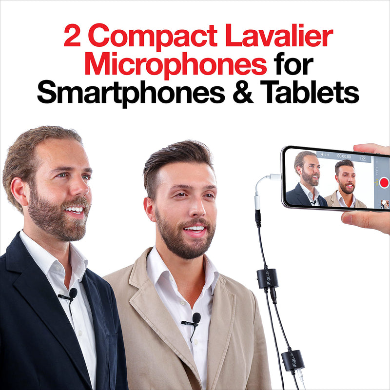 [AUSTRALIA] - IK Multimedia iRig Mic Lav Compact Lavalier for Smartphones and Tablets (Two-Pack) Two-pack 