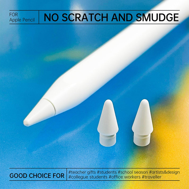 Pencil Tips Replacement for Apple Pencil 1st Gen & 2nd Generation (6 Pack) , Pen Nibs Compatible with iPad Pencil.