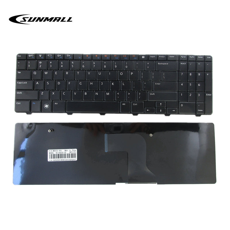 SUNMALL New Laptop Keyboard Compatible with Dell Inspiron 15R 5010 M5010 M501R N5010 09GT99 NSK-DRASW 96DJT 096DJT NSK-DRASW Series Black US Layout