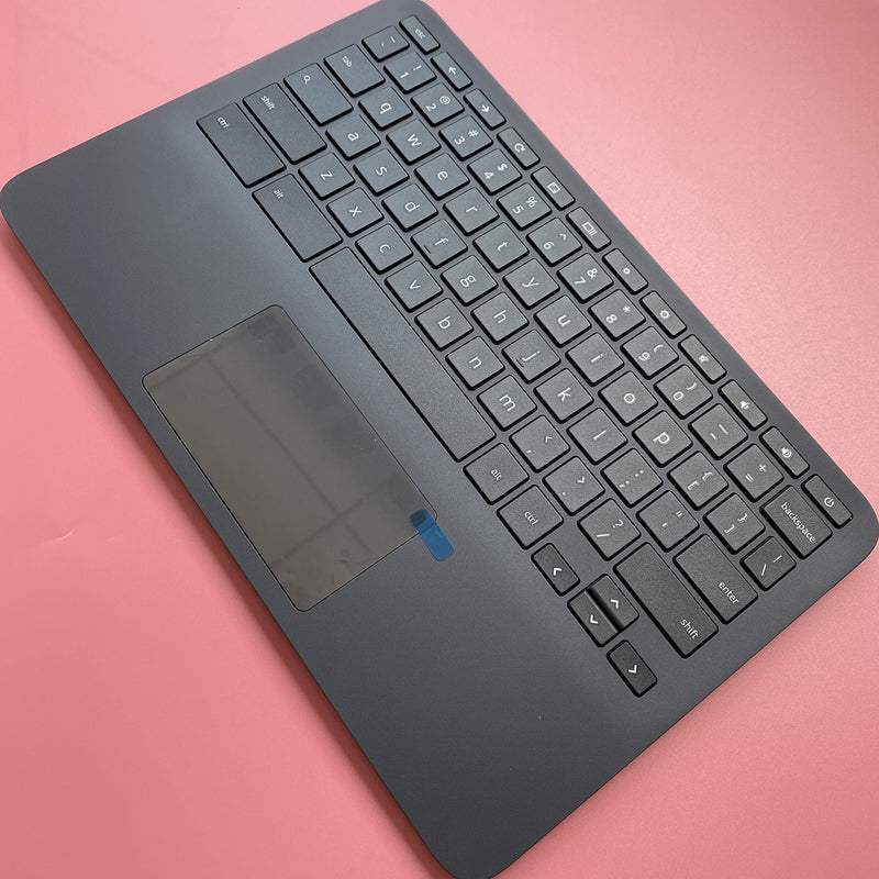 Replacement for HP Chromebook 11 G8 EE Laptop Upper Case Palmrest Keyboard Touchpad Assembly Part L90339-001 Top Cover