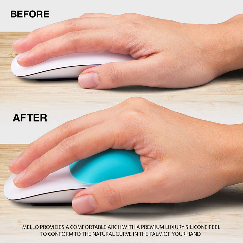 Mello Silicone Cushion Compatible with Apple Magic Mouse 1 & 2 (Tuxedo Black) Tuxedo Black